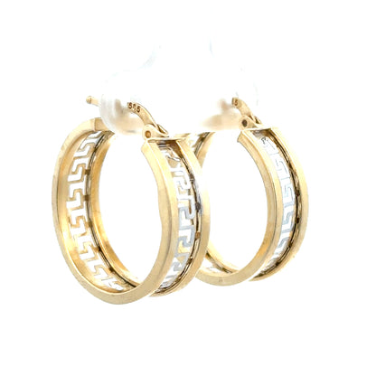 14ct yellow gold earrings weighing 4.2g, featuring a classic design with a polished finish, unbranded jewelry accessory.