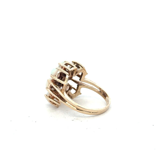 14ct yellow gold opal ring in size L1/2 featuring a vibrant opal gemstone, elegant gold band, unbranded jewelry accessory