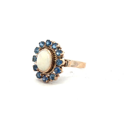 14ct yellow gold ring in size M, featuring a smooth band and classic design, unbranded jewelry image.