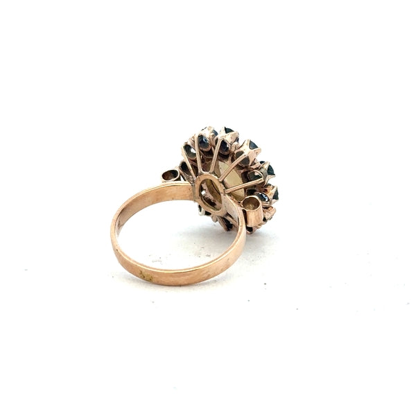 14ct yellow gold ring in size M with a smooth band, unbranded jewelry showcasing a classic and elegant design.