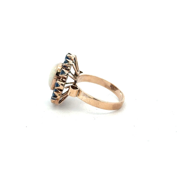14ct yellow gold ring in size M, featuring a smooth polished band, unbranded jewelry accessory.