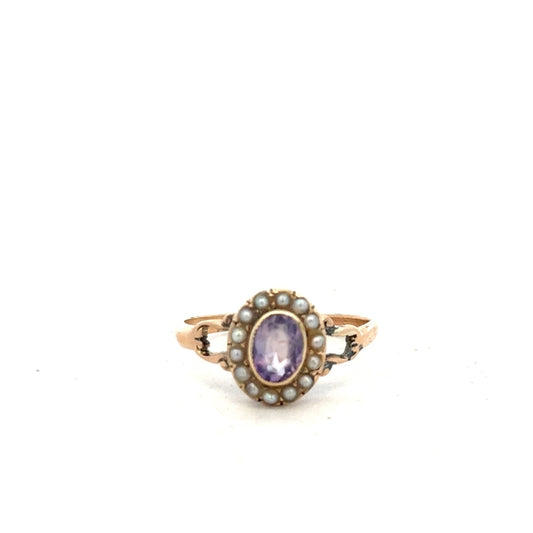 14ct yellow gold ring in size T with a smooth band, featuring a polished finish and classic design.