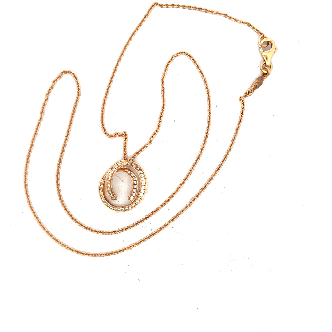 18ct gold chain with diamond pendant, 4.0g, featuring a sparkling diamond set in a sleek gold design.