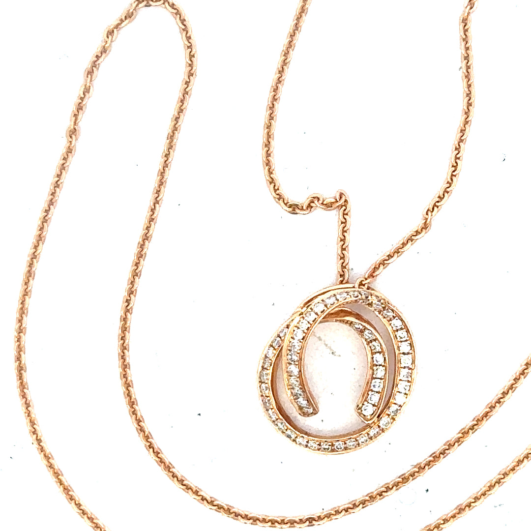 18ct gold chain with diamond pendant, featuring sparkling diamonds and elegant design, weighing 4.0g.