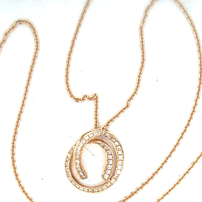 18ct gold chain with diamond pendant, showcasing a delicate design and sparkling gemstones, weighing 4.0g.