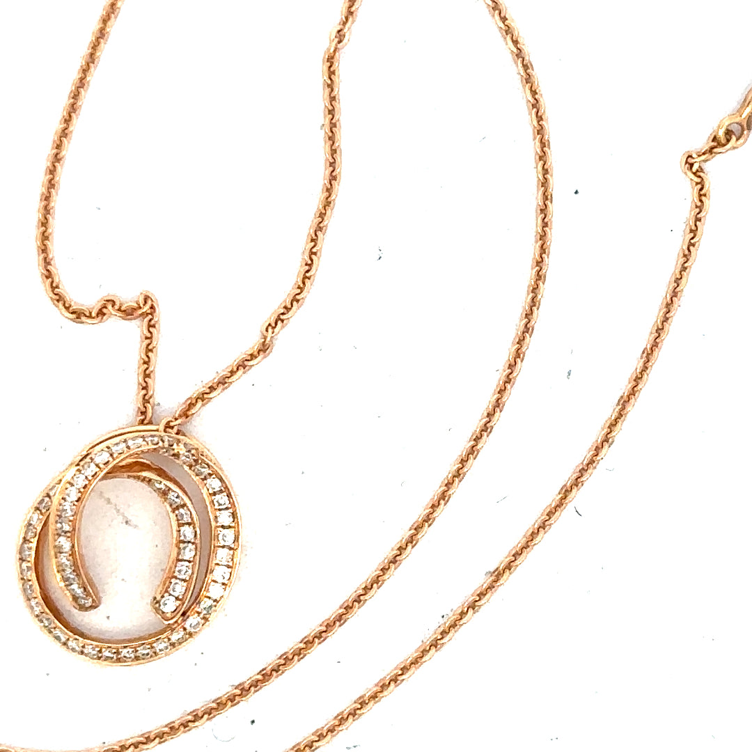 18ct gold chain with diamond pendant, 4.0g, featuring a sparkling diamond set in a sleek gold design.