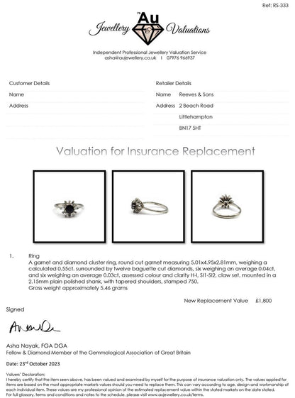 18ct white gold diamond cluster ring with 0.81 carats of sparkling diamonds showcasing intricate design and luxurious shine.