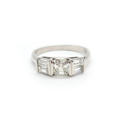 18ct white gold diamond ring with 1.80 carats of sparkling diamonds, featuring a sleek and elegant design.