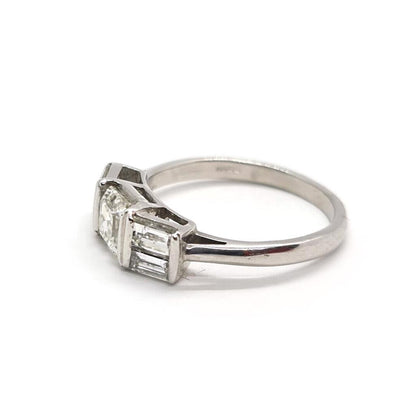 18ct white gold diamond ring with 1.80 carats of sparkling diamonds, featuring a sleek, elegant design.