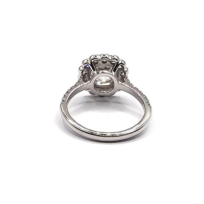 18ct white gold diamond ring featuring 2.69 carats of sparkling diamonds in size N, showcasing elegant jewelry design