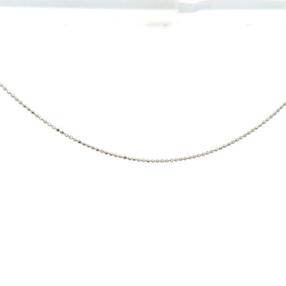 18ct white gold chain, 2.5g, elegant jewelry piece with a delicate link design, unbranded.