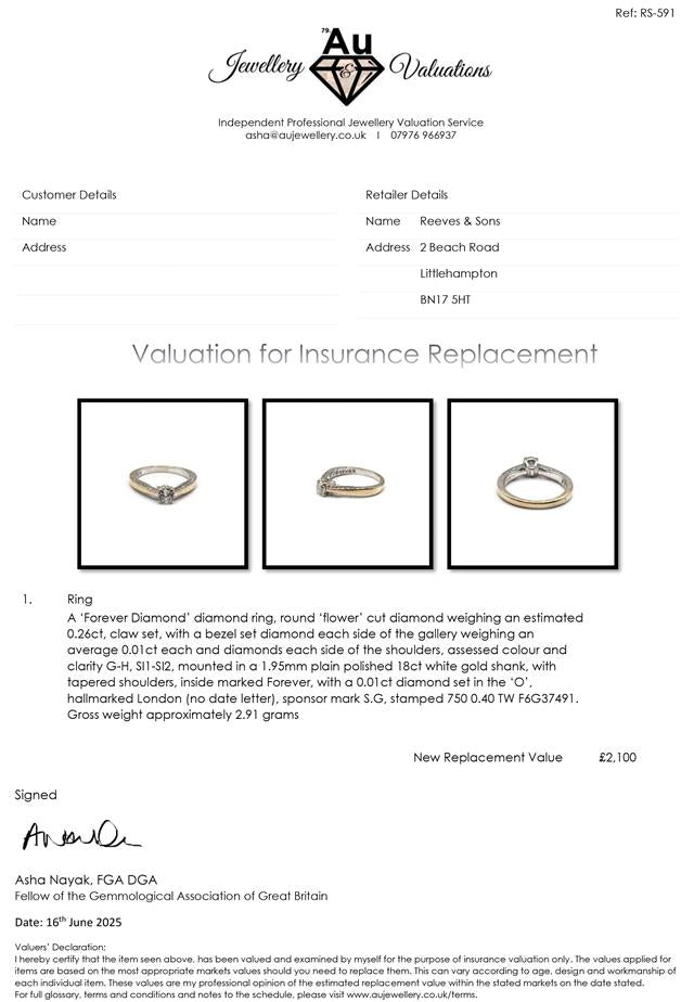 18ct white gold diamond ring with sparkling diamonds, elegant jewelry piece showcasing a luxurious design.