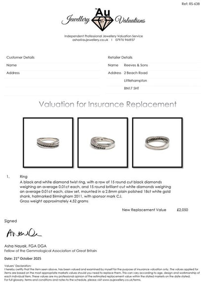 18ct white gold diamond ring with a sparkling central diamond, elegant design, unbranded jewelry.