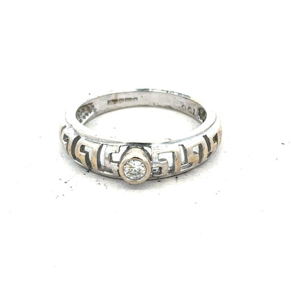 18ct white gold diamond ring size N with sparkling diamonds, unbranded, showcasing elegant jewelry design and fine craftsmanship.