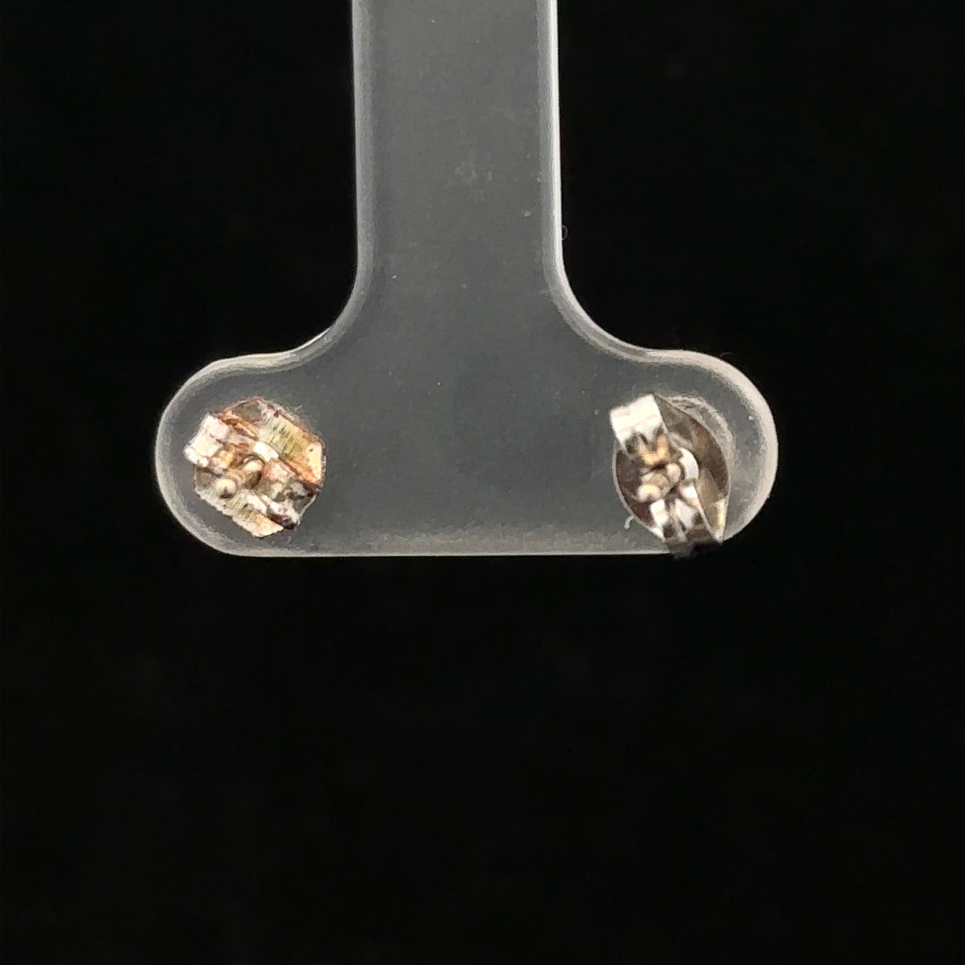18ct white gold diamond stud earrings with 0.40 carat total weight, featuring sparkling round-cut diamonds.