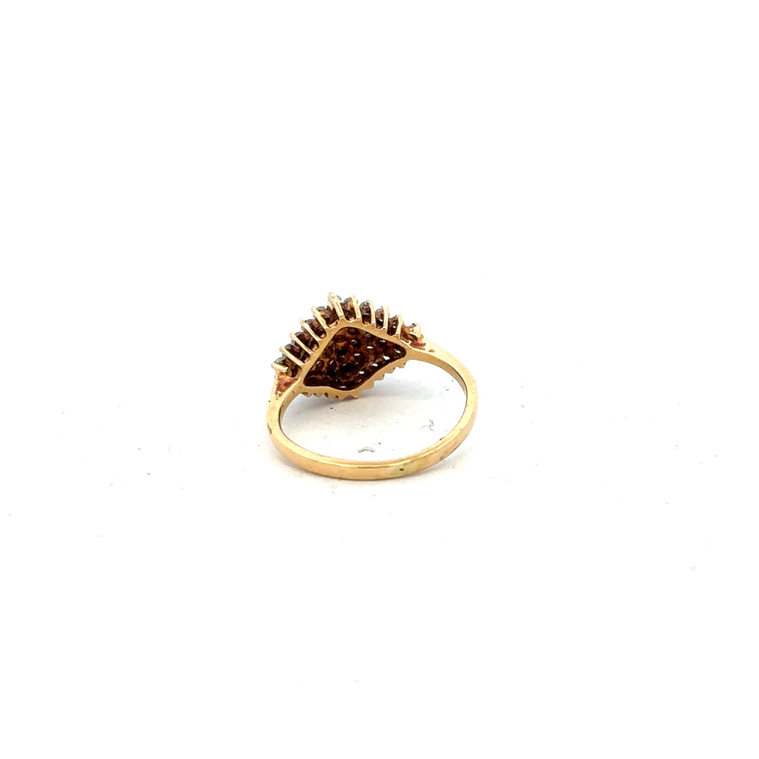 18ct yellow gold diamond ring in size J, featuring a sparkling diamond set in an elegant jewelry design.
