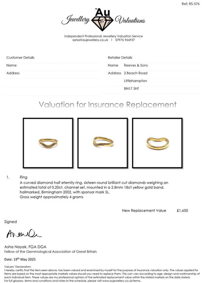 18ct yellow gold diamond ring in size K, featuring a sparkling diamond setting, unbranded jewelry piece.