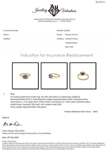 18ct yellow gold diamond ring in size K1/2, featuring a sparkling diamond centerpiece and a sleek, polished band.