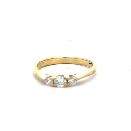 18ct yellow gold diamond ring in size L with sparkling diamonds, elegant jewelry piece featuring a classic design.