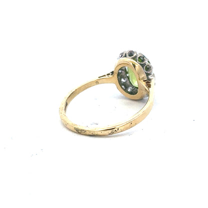 18ct yellow gold diamond ring in size L featuring a sparkling diamond setting, unbranded jewelry.