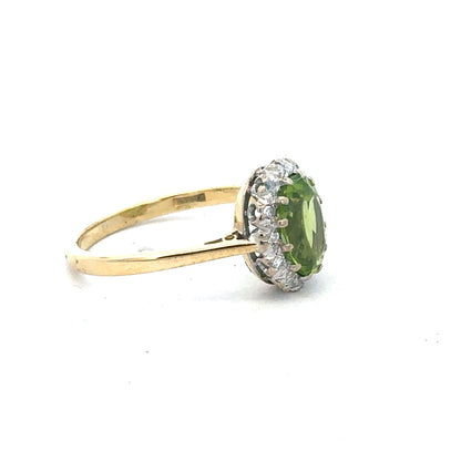 18ct yellow gold diamond ring in size L, featuring a sparkling diamond setting, unbranded jewelry piece.