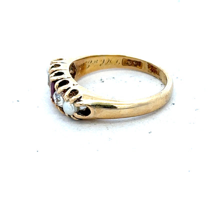 18ct yellow gold diamond ring in size N1/2, featuring a sparkling diamond set in a classic band.