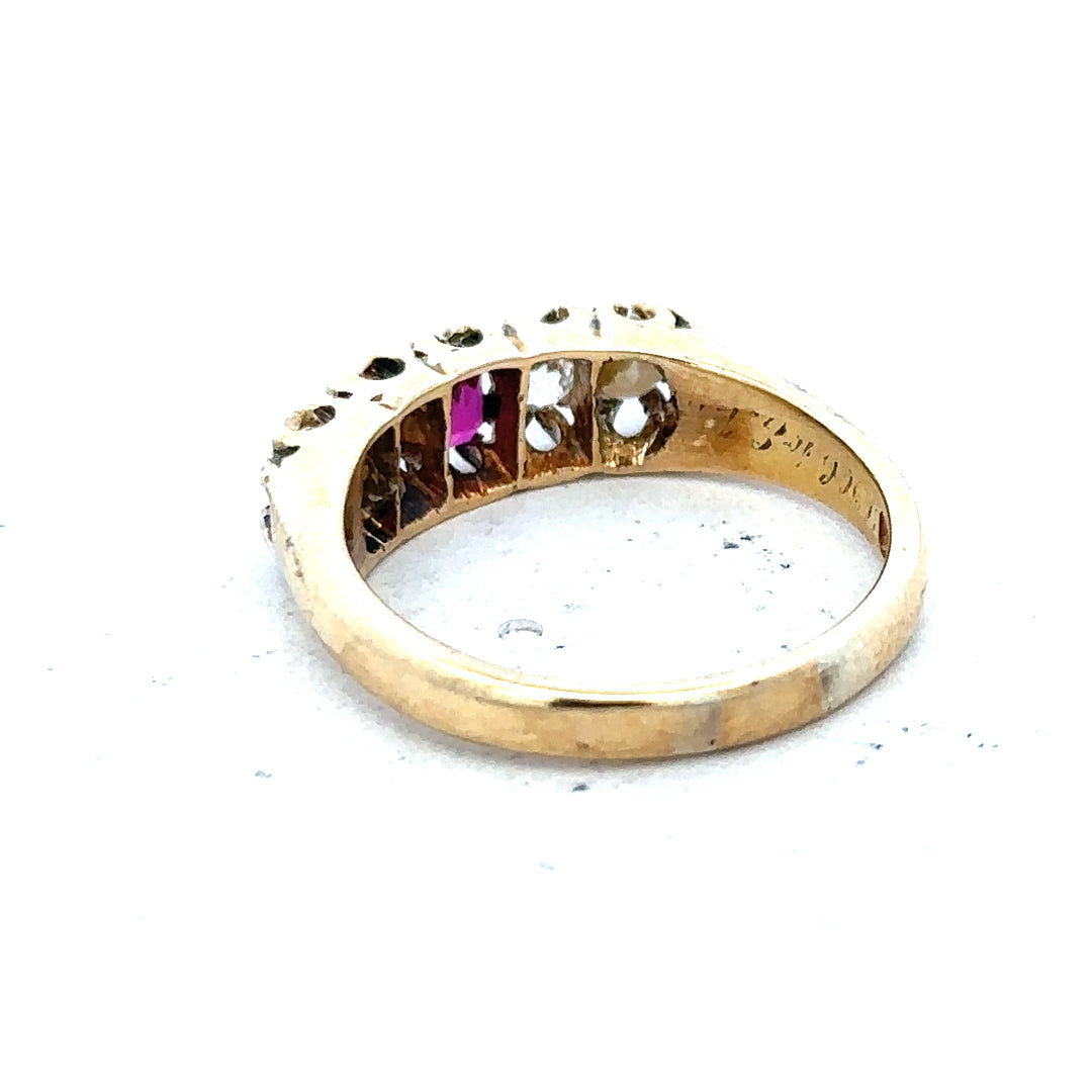 18ct yellow gold diamond ring in size N1/2, featuring a sparkling diamond on a sleek band.