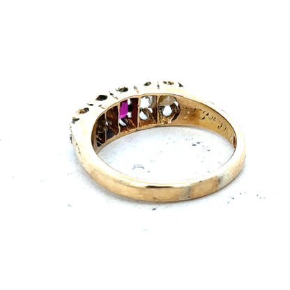 18ct yellow gold diamond ring in size N1/2, featuring a sparkling diamond on a sleek band.