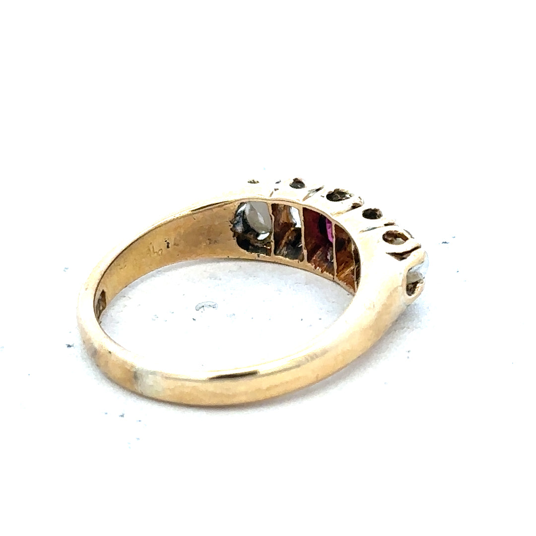 18ct yellow gold diamond ring in size N1/2, featuring a sparkling diamond setting on an elegant unbranded jewelry piece.