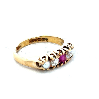 18ct yellow gold diamond ring in size N1/2, featuring a sparkling diamond setting and elegant craftsmanship.
