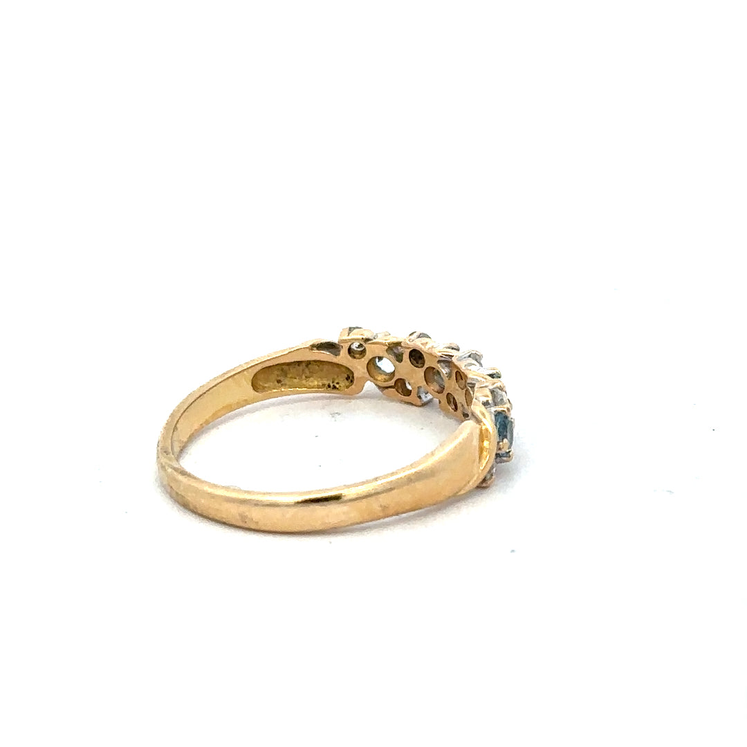 18ct yellow gold diamond ring in size P featuring a sparkling diamond, crafted with elegant and timeless design.