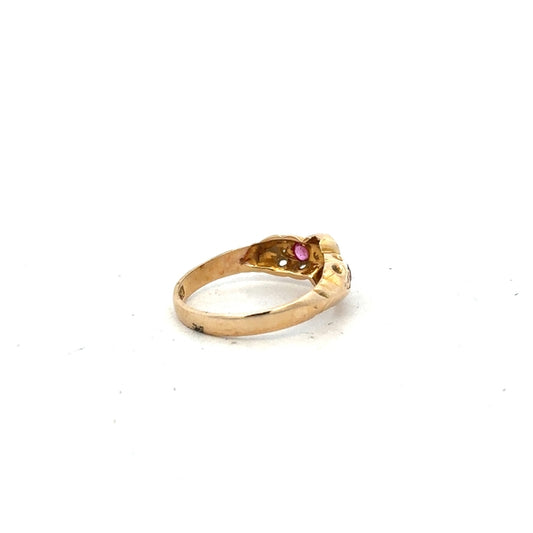 18ct yellow gold ring in size M, featuring a simple, elegant band with a polished finish.