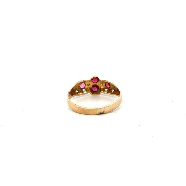 18ct yellow gold ring in size M with a simple, elegant band, unbranded, showcasing a smooth polished finish.