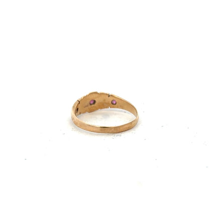 18ct yellow gold ring in size N with a smooth band, unbranded jewelry showcasing classic elegance and craftsmanship.