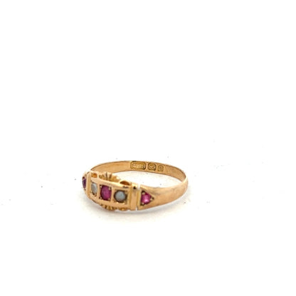 18ct yellow gold ring in size N with a smooth band, showcasing a polished finish and elegant design.
