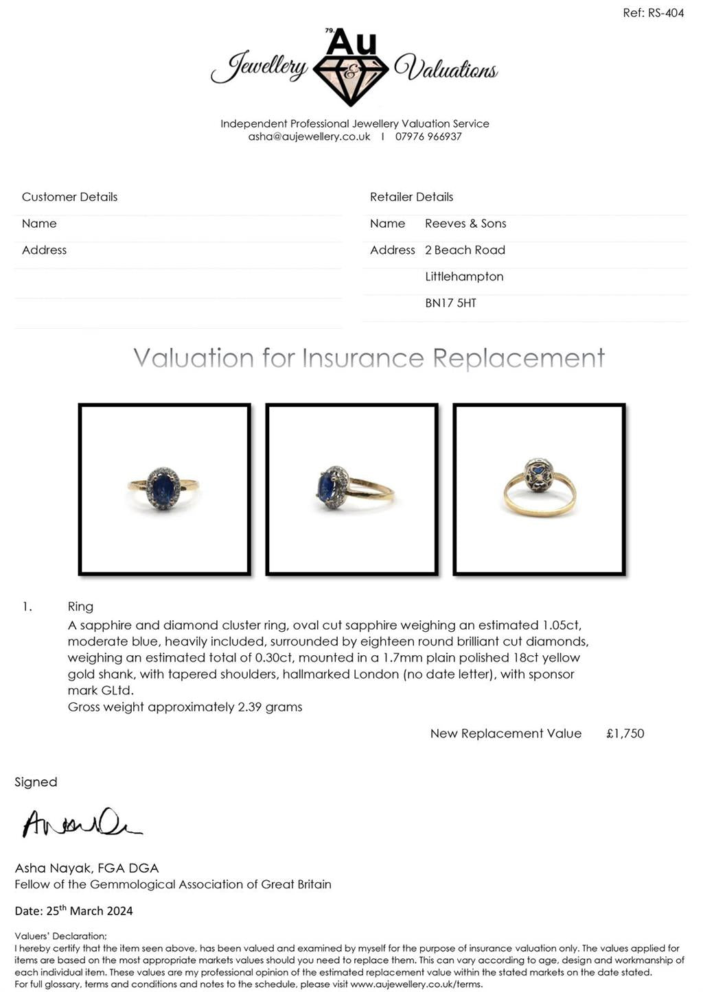 18ct yellow gold sapphire and diamond ring with a central blue sapphire and sparkling diamonds, elegant jewelry piece.