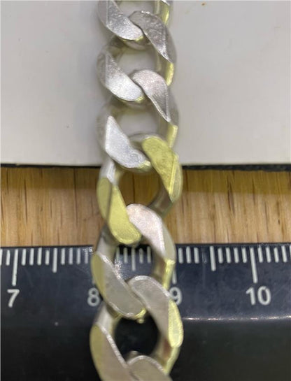 925 silver bracelet with intricate design, unbranded jewelry accessory in a close-up image.