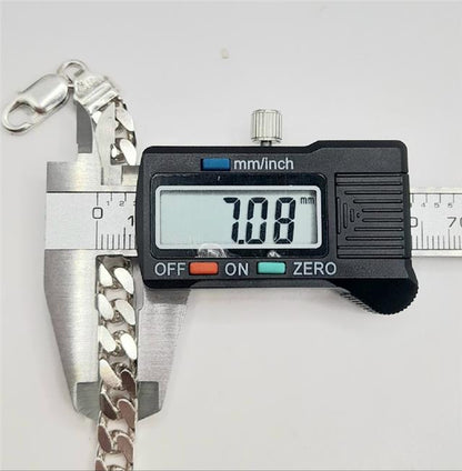925 silver curb bracelet with 26g weight and 20.5cm length, featuring a stylish chain design, unbranded jewelry accessory.