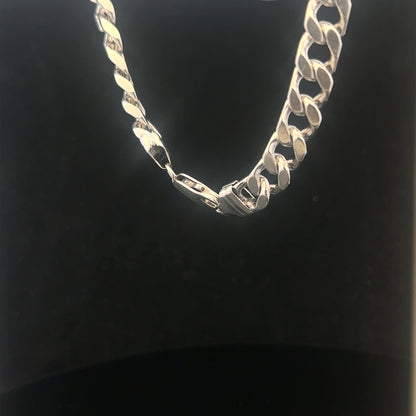 925 silver curb bracelet, unbranded, 23cm length, 32.6g weight, detailed silver jewelry for women.