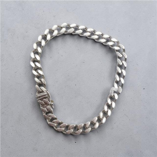 925 silver curb bracelet with a 24cm length and 37.9g weight, displayed on a neutral background.
