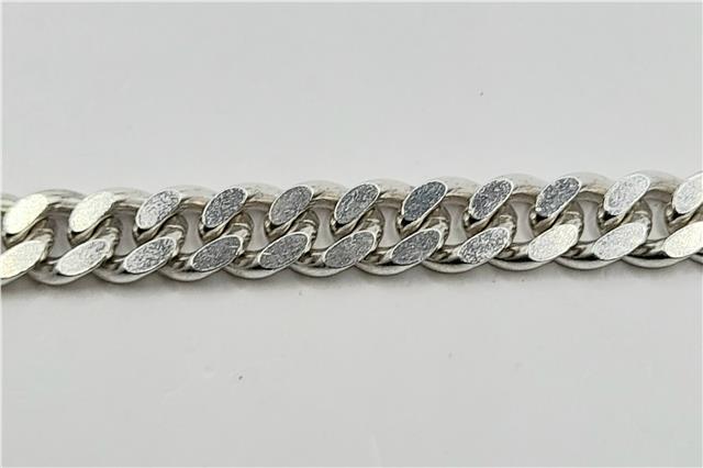925 silver curb chain necklace, 16 inches long, lightweight and durable, unbranded jewelry with a classic curb link design.
