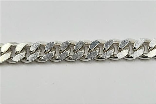 925 silver curb chain necklace, 16 inches long, lightweight and durable, unbranded jewelry with a classic curb link design.