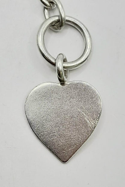 925 silver heart chain weighing 29.7g, featuring a delicate design and intricate heart links, perfect for elegant jewelry.