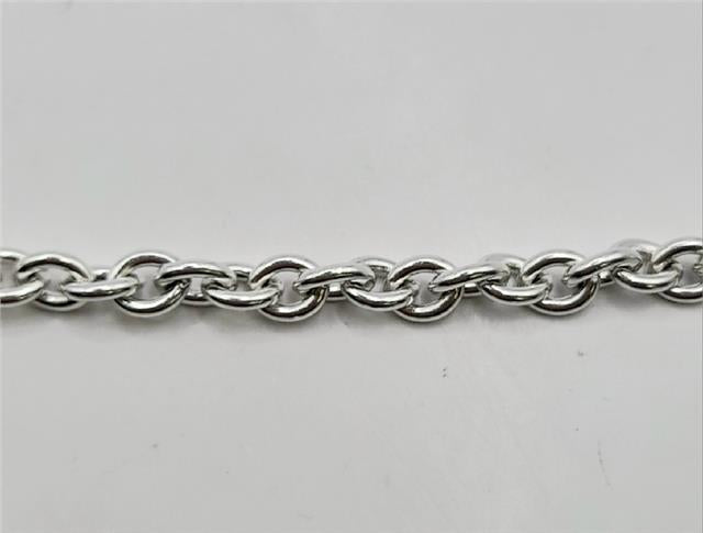 925 silver heart chain, 16cm length, featuring detailed heart links, weighs 37.9g, unbranded jewelry accessory