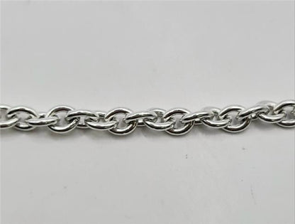925 silver heart chain, 16cm length, featuring detailed heart links, weighs 37.9g, unbranded jewelry accessory
