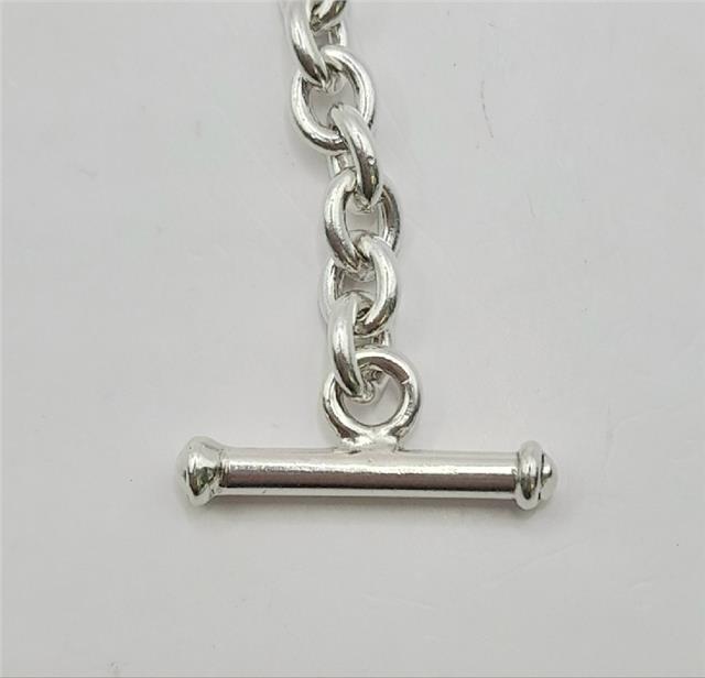 925 silver heart chain weighing 37.9g and 16cm long, featuring a delicate heart design, unbranded jewelry piece.