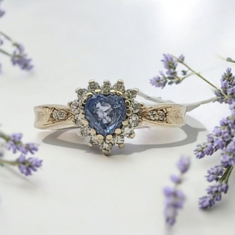9ct diamond ring in size J1/2 with 2.8g weight, showcasing sparkling diamonds on a sleek band.