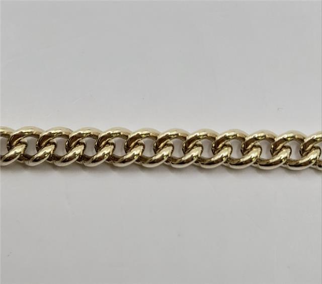 9ct gold bracelet with 12.6g weight and 21cm length, featuring a sleek design, unbranded jewelry piece with elegant craftsmanship.