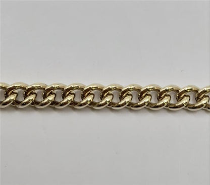 9ct gold bracelet with 12.6g weight and 21cm length, featuring a sleek design, unbranded jewelry piece with elegant craftsmanship.