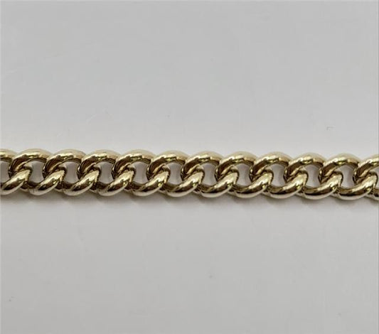 9ct gold bracelet with 12.6g weight and 21cm length, featuring a sleek design, unbranded jewelry piece with elegant craftsmanship.